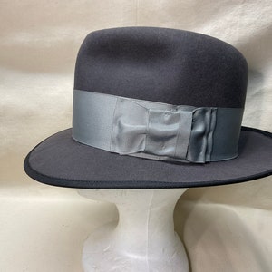 Fedora | Grey Wide Brim Hat Men | Fedora Hat For Men | Mens wool  Felt Hat | Dad Birthday Gift
