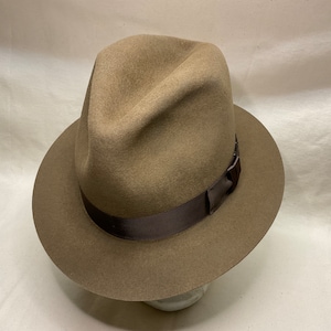 Fedora | Brown Wide Brim Hat Men | Fedora Hat For Men | Mens Fur Felt Hat | Rabbit Fur Felt Hat | Dad Birthday Gift
