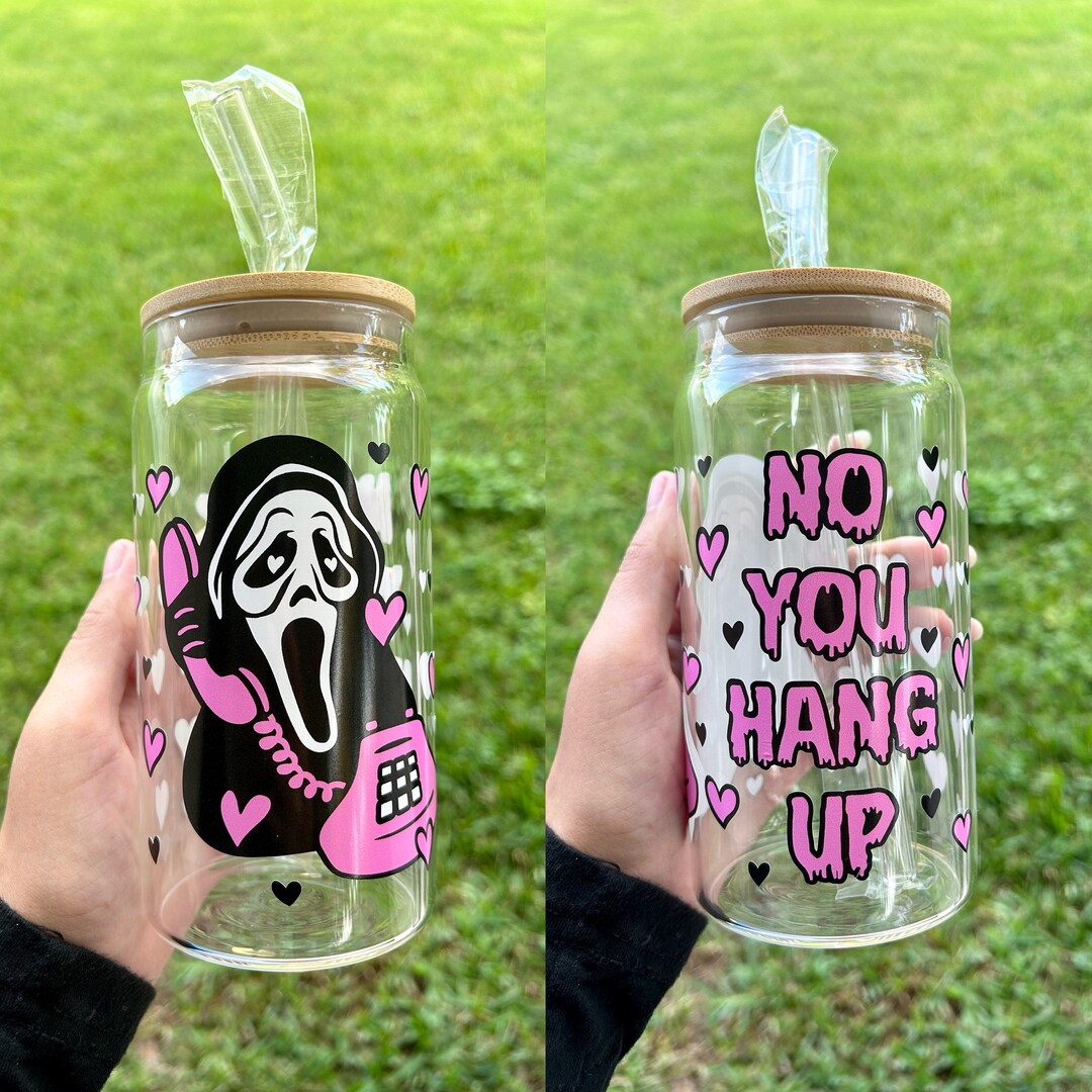 Horror Themed Liberty Glass Cups// Handmade Glass Cups// Beer Etsy