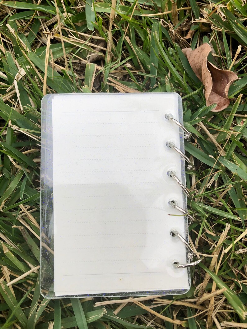 Butterfly and Flowers Handmade Resin Notebook