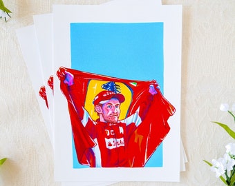 Ferrari Sebastian Vettel | formula 1 traditional art print