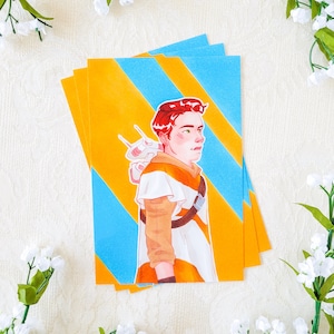 Cal Kestis and BD-1 | traditional art print star wars jedi fallen order