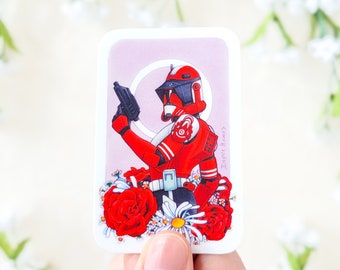Commander Fox | star wars the clone wars traditional art sticker