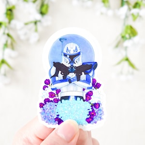 Captain Rex | star wars the clone wars traditional art sticker