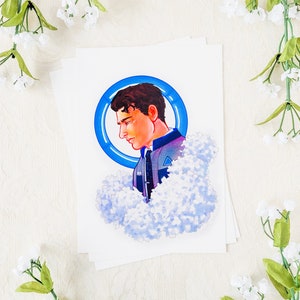 Je m&#39;appelle Connor | impression d&#39;art traditionnelle de rk800 connor de détroit devenu humain