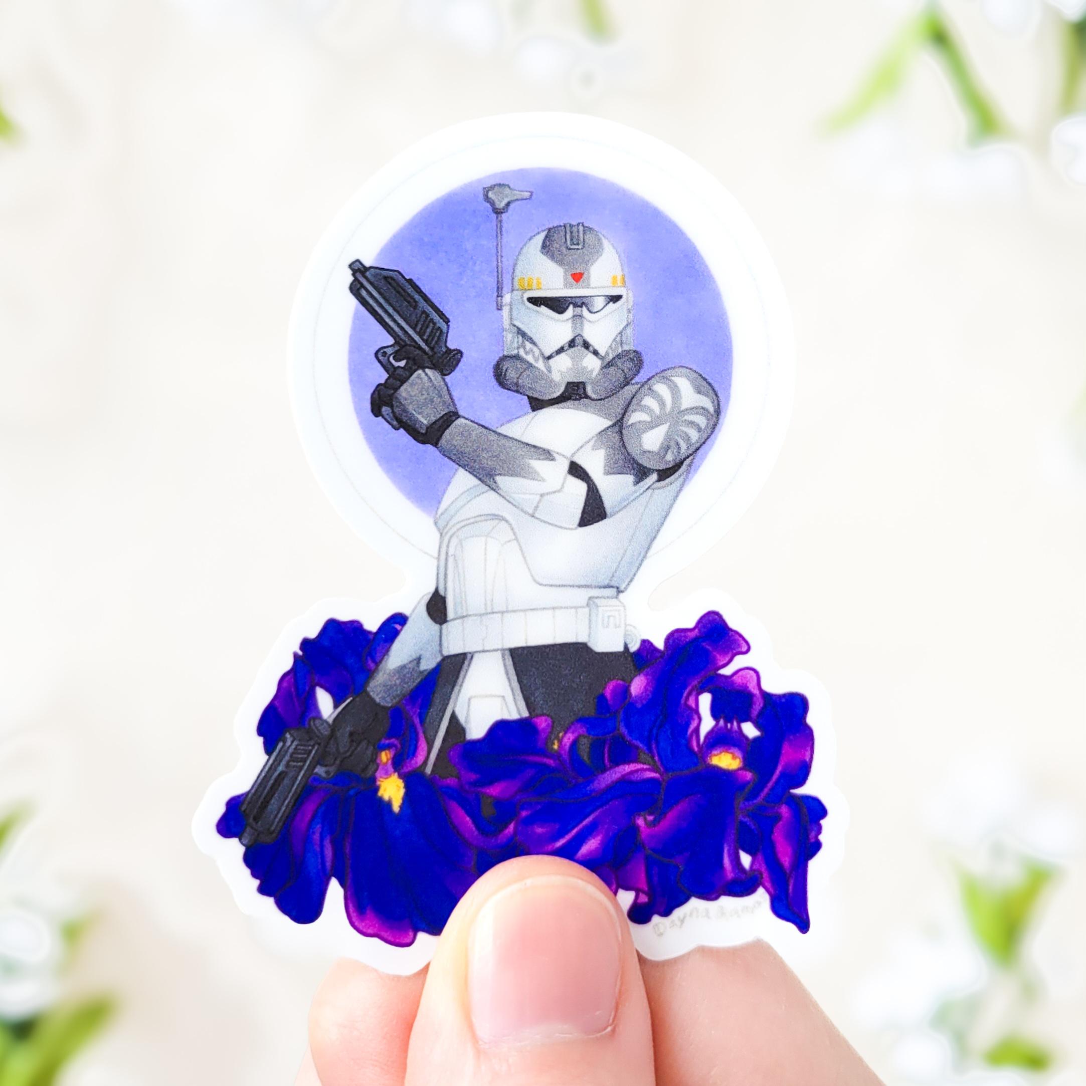 Sticker Commande Floral Clone Sticker Bundle | Star Wars Captain Rex, Commander Fox ...