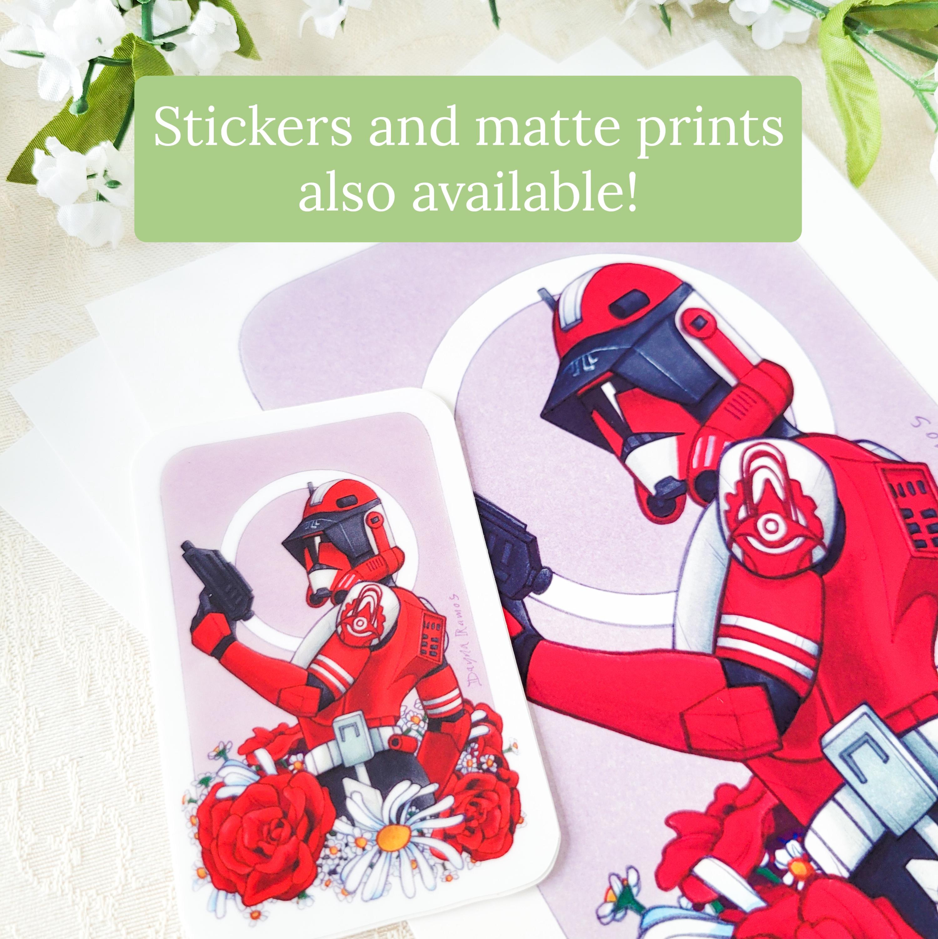 SHINY Commander Fox Metallic Print From Star Wars: the Clone Wars ...