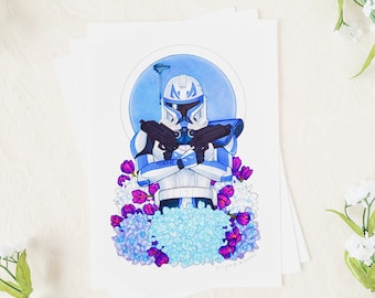 Kapitän Rex | Star Wars the Clone Wars Captain Rex Kunstdruck traditionell