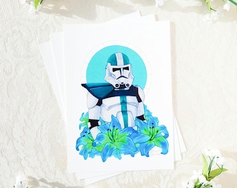 Captain Howzer | star wars the bad batch clone captain howzer traditional art print