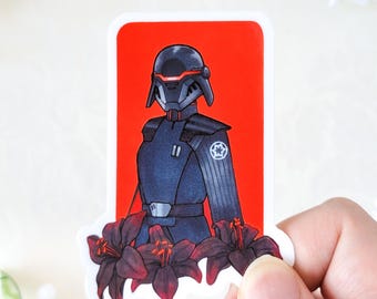 The Second Sister | star wars jedi fallen order inquisitor trilla suduri traditional art sticker