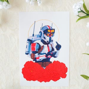 SHINY Tech metallic print from the Bad Batch | star wars traditional art print
