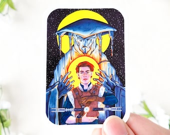 Cal Kestis | star wars jedi fallen order traditional art sticker