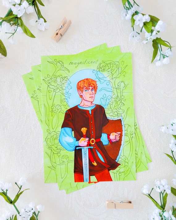 High King Peter the Magnificent | traditional art print of peter pevensie from the chronicles of narnia prince caspian