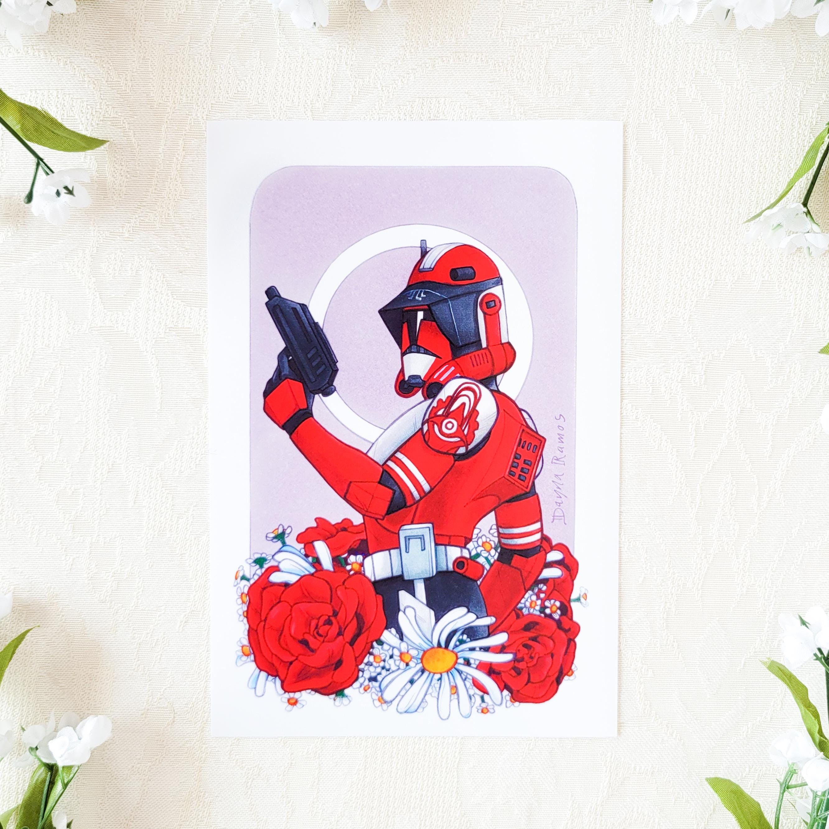 SHINY Commander Fox Metallic Print From Star Wars: the Clone Wars ...