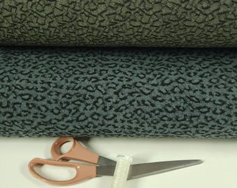 Cupro Fabric, Blue or Green Print, Silk Like Feel with a nice drape, Light Midweight Apparel Fabric, Deadstock Fabric, Sold by the 1/2 Yard.