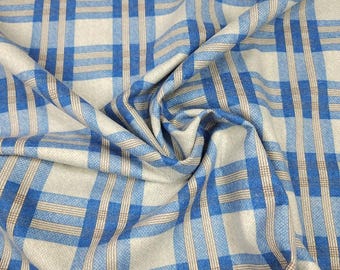 Tela de franela de algodón a cuadros clásicos – Ligera, 100% algodón cepillado – Se vende por media yarda.