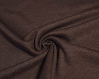 Cozy Fleece Jersey, Double Sided Sweatshirt Knit Fabric, Sold by the 1/2 Yard.