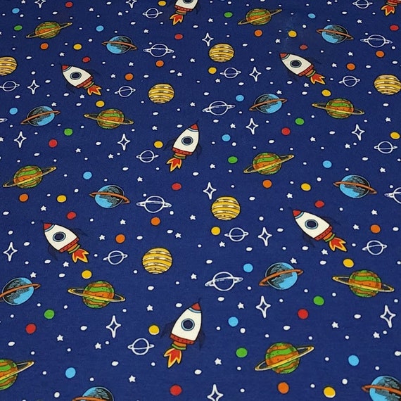 Space on sale knit fabric