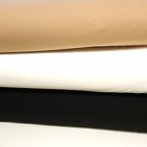 Swimwear Lining Fabric: Helenca Nylon Knit, Dancewear Leotard lining, lightweight with 2-way Stretch. Sold by the 1/2 yard