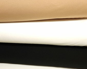 Tela del forro del traje de baño: Tejido de nailon Helenca. Forro para leotardo de danza, ligero y con buena elasticidad. Se vende por 1/2 yarda.