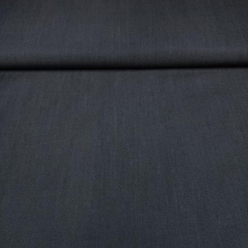 Tencel Chambray Fabric, Soft Drapey Denim Look Lyocell, Sold by the 1/2 Yard image 4