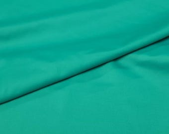 Turquoise Nylon Spandex Swim Fabric Remnant, 1 Yard Last Cut