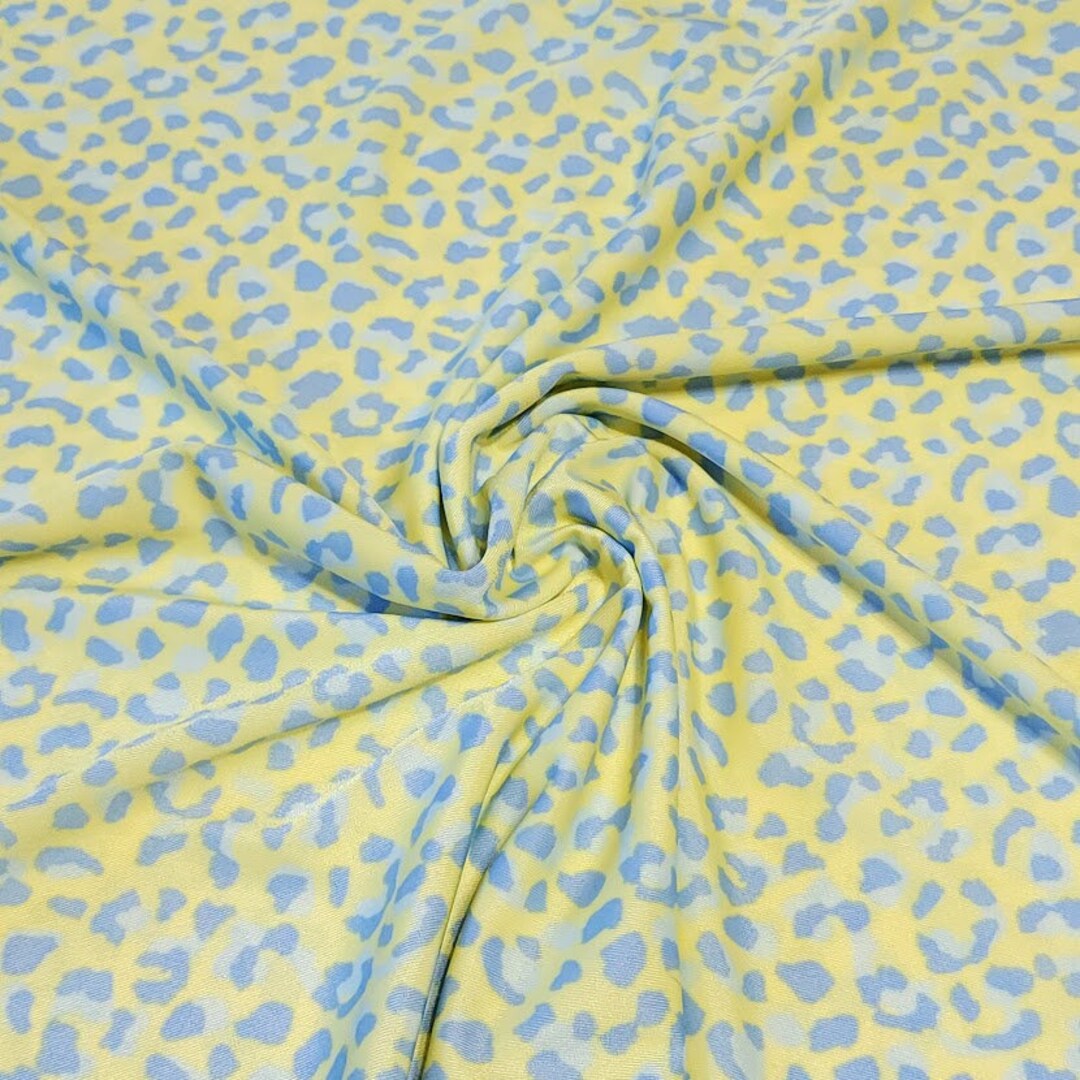 SWIM Fabric Swimsuit Fabric Swimwear Fabric Fun Yellow Gray Etsy