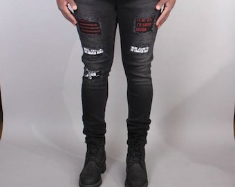 Black Ripped Skinny Jeans