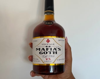 Personalised Courvoisier VS Cognac Custom Bottle Label