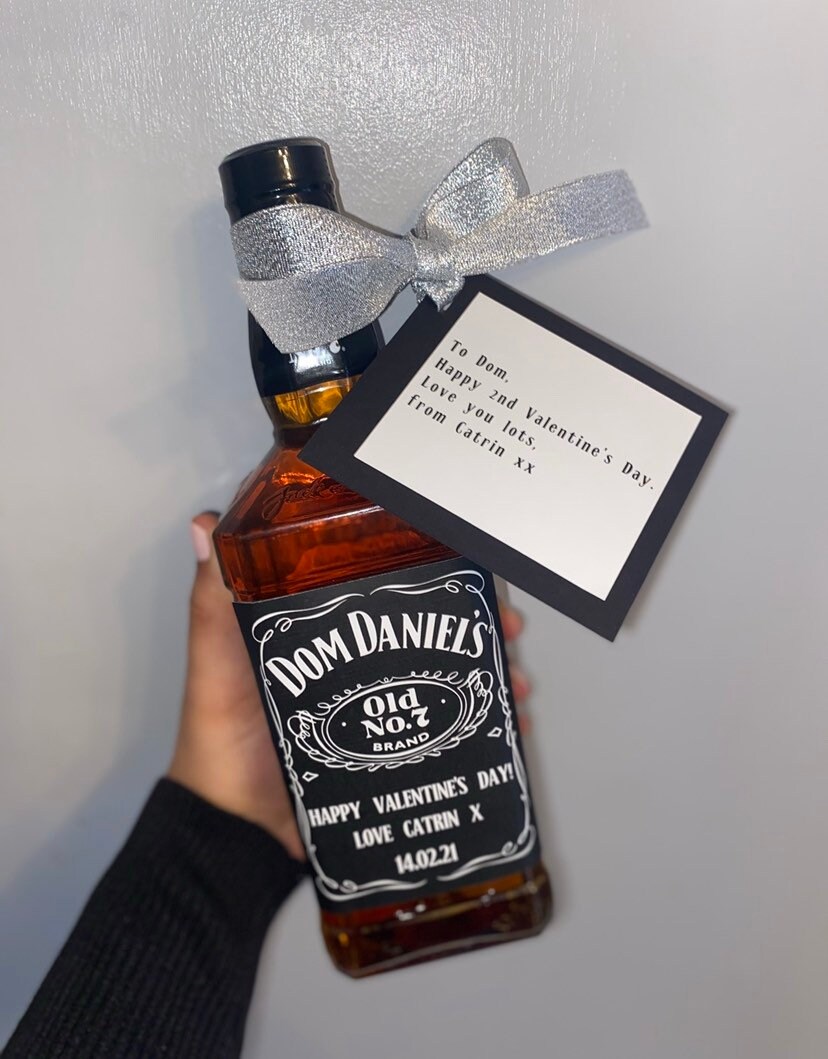 Personalised Jack Daniels bottle label 350ML / 700ML / 1 Etsy