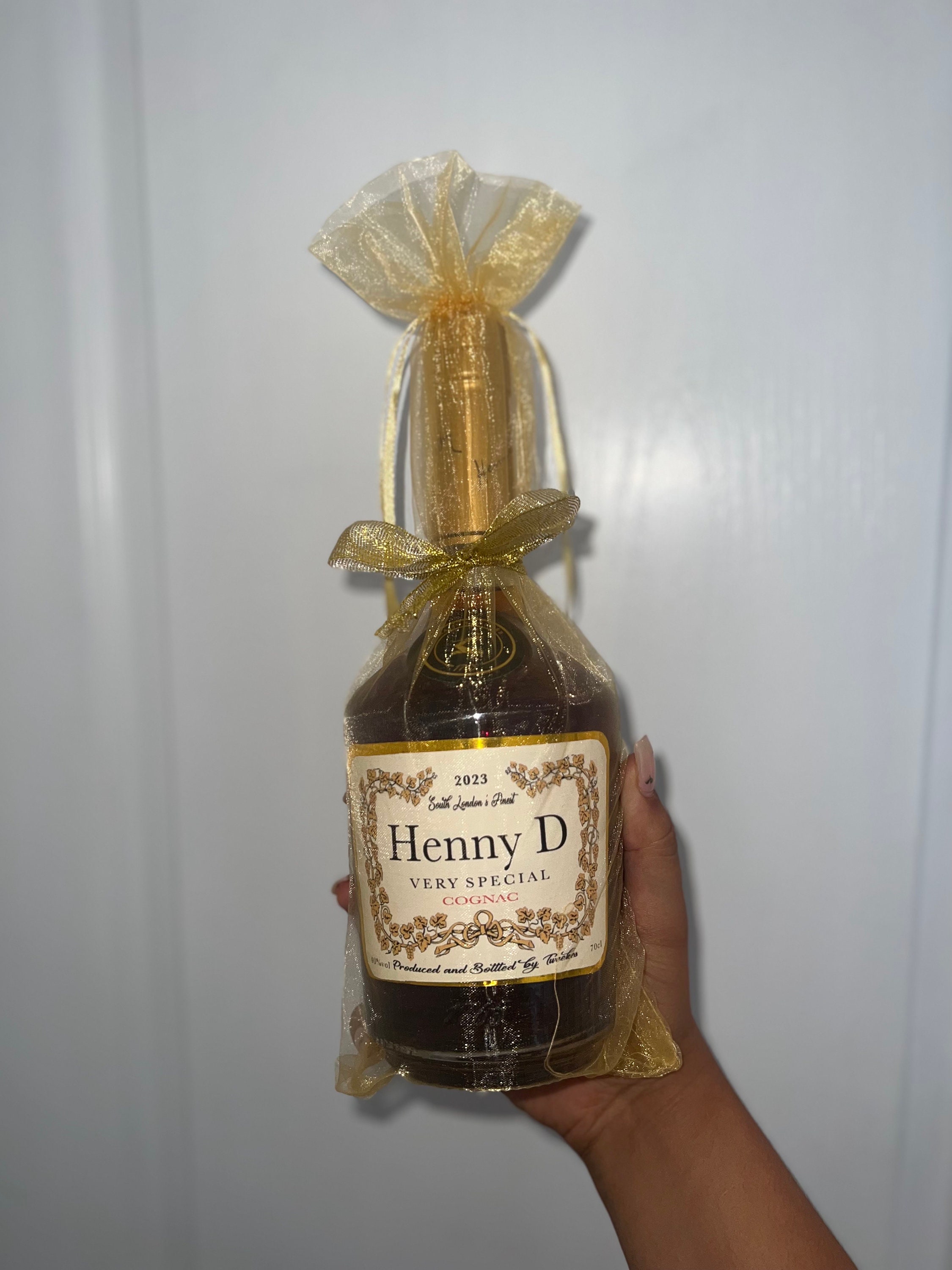Personalised Hennessy Bottle LABEL ONLY - Any Name / Message