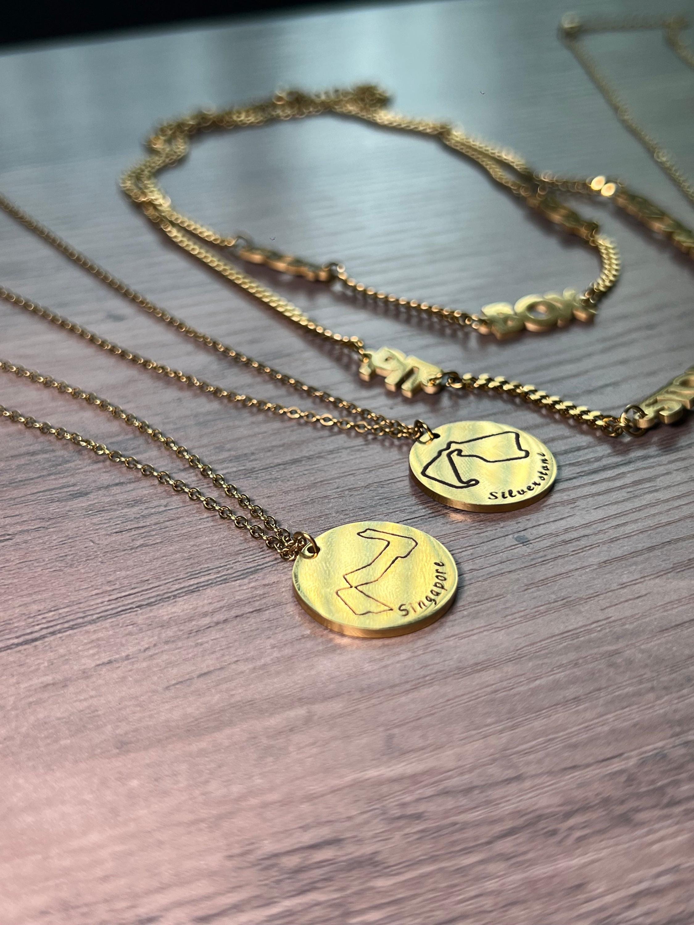 F1 Circuit Necklace - Etsy
