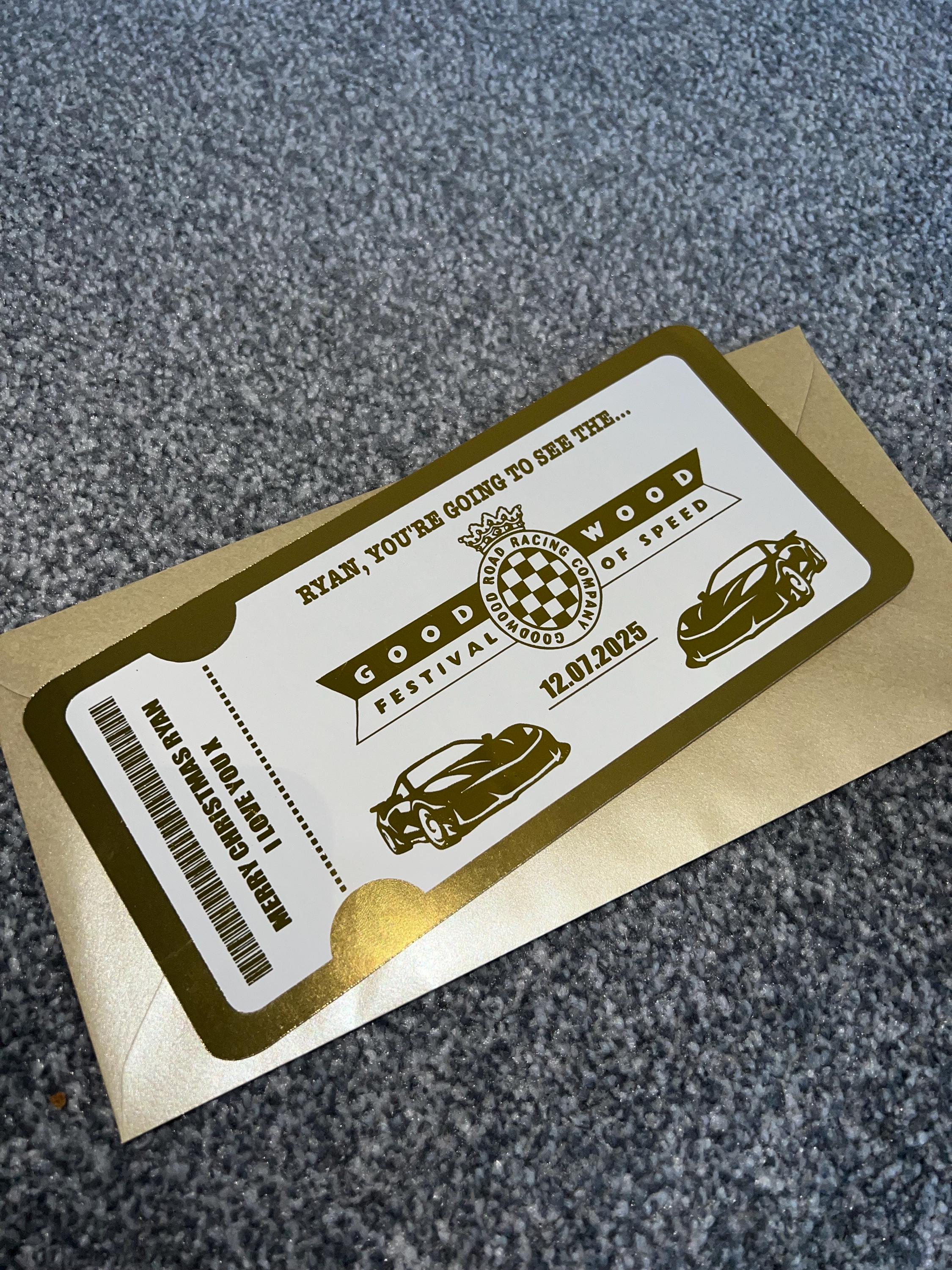 Goodwood Festival of Speed The 20th Anniversary [DVD] [Import anglais](中古品) Personalised Goodwood Festival of Speed or Revival Ticket: Shiny