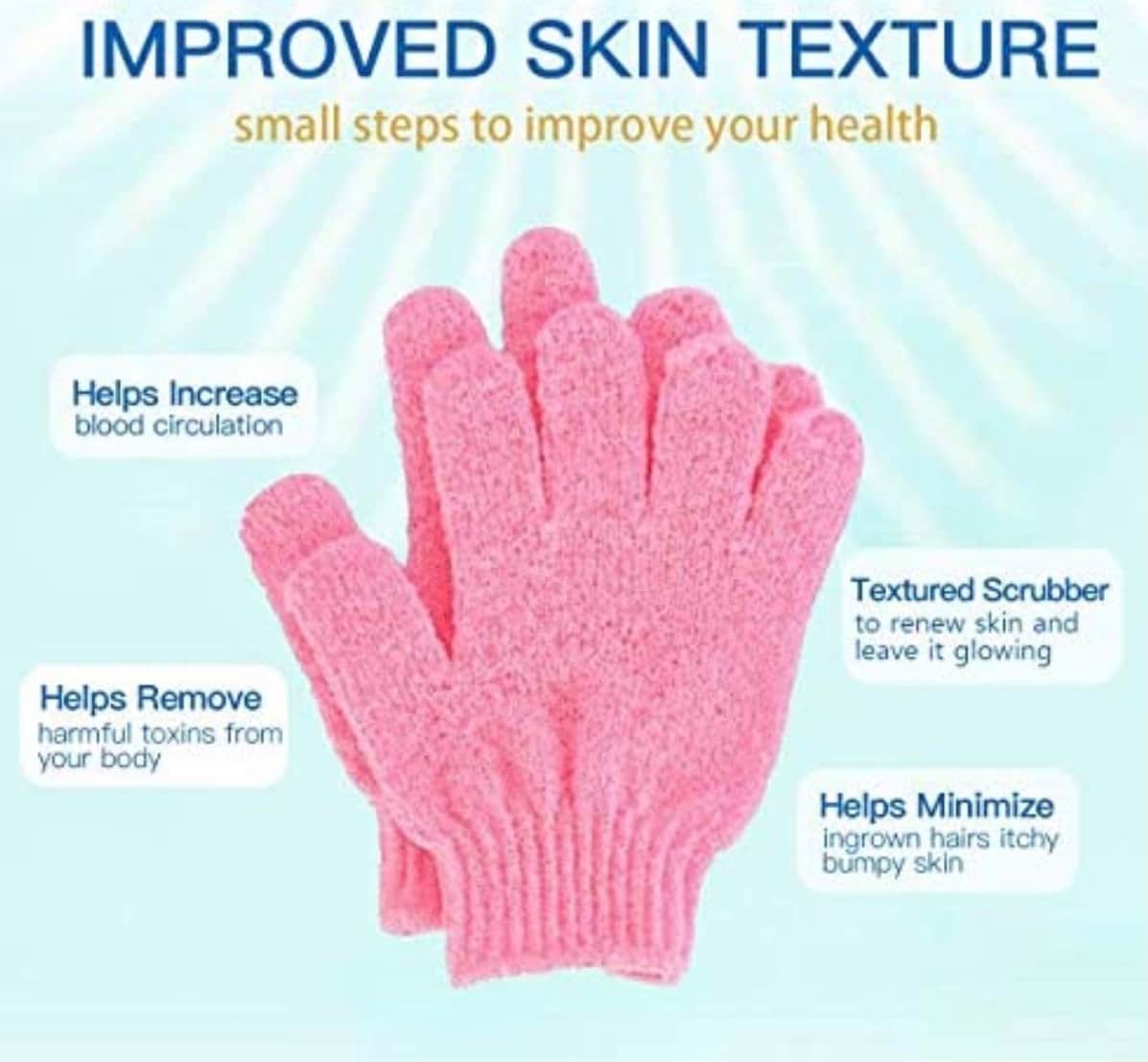 Exfoliating Gloves Remove Dead Skin Eliminates dry skin Etsy