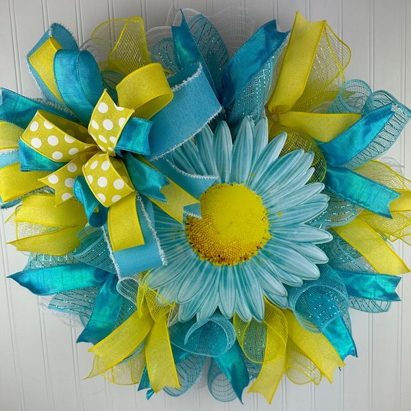 Deco Mesh Flower Etsy