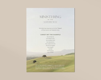 Material imprimible para ministrar a los Santos de los Últimos Días / Material imprimible para la Sociedad de Socorro / Material para distribuir a los Santos de los Últimos Días / Material imprimible para las maestras visitantes