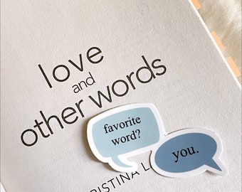 love and other words sticker