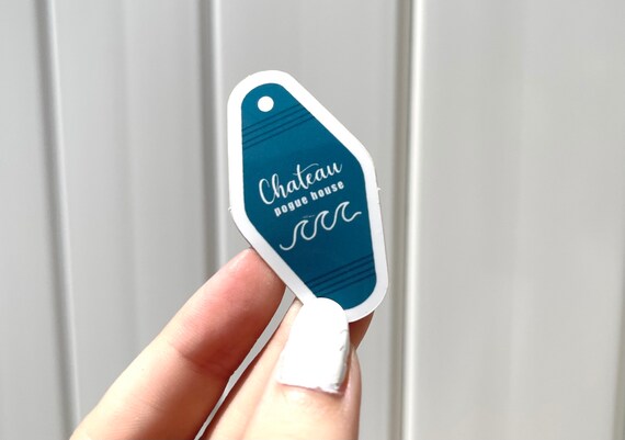 chateau pogue house key sticker