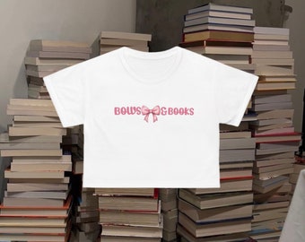 Bows and Books CROP shirt