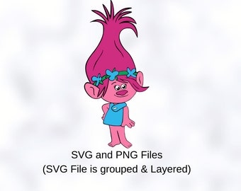 Download Poppy Troll Svg Etsy