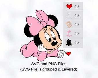 Download Baby Minnie Svg Etsy