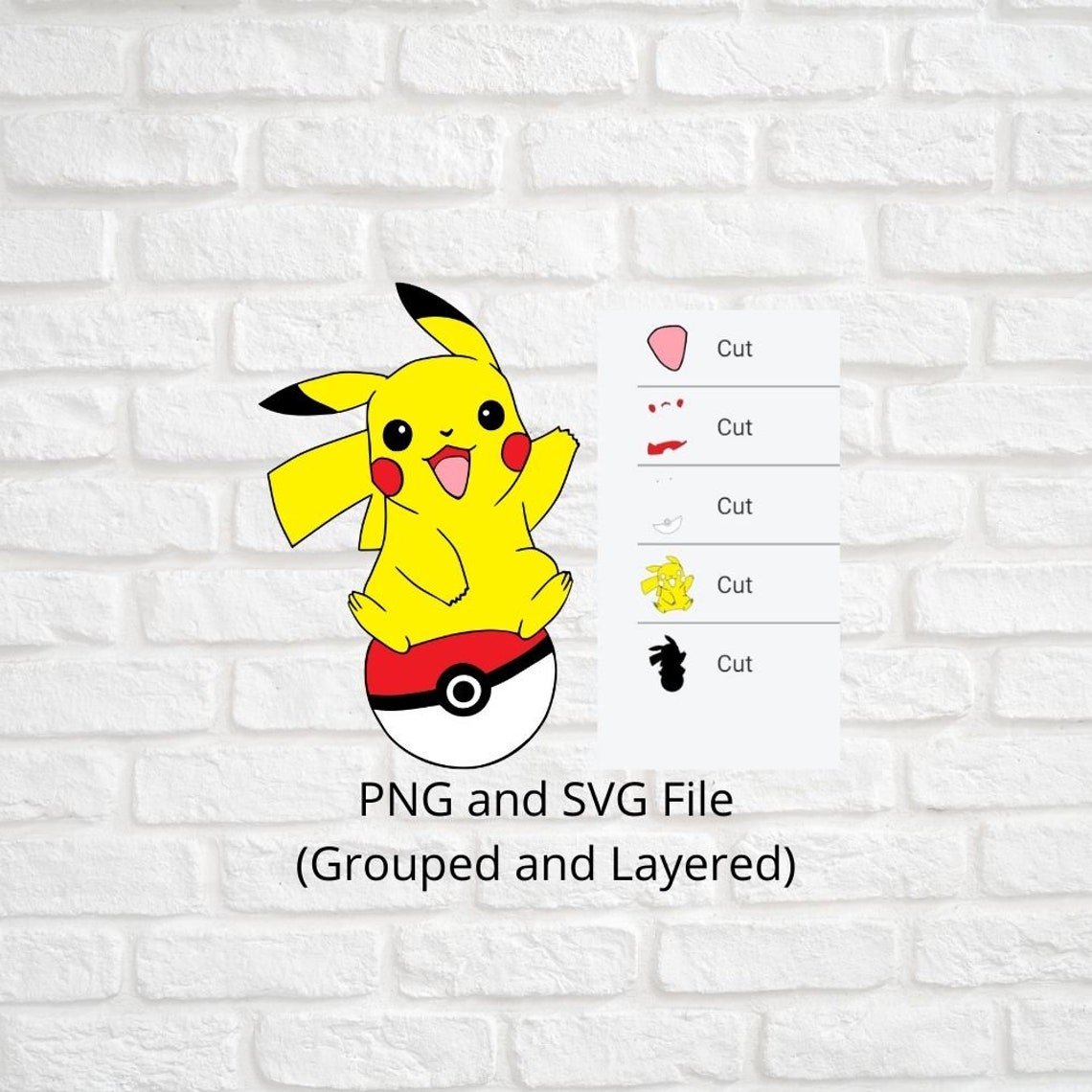 Free Free Layered Pikachu Svg 888 SVG PNG EPS DXF File