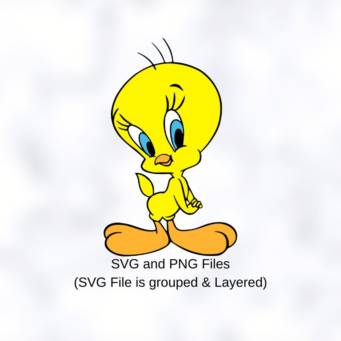 Download Tweety Bird SVG Grouped svg Layered SVG Cricut Cutting | Etsy