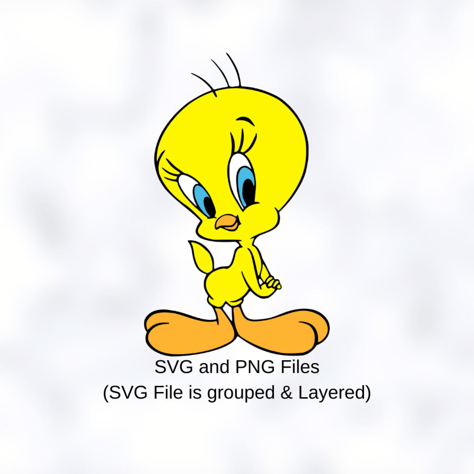 Download Tweety Bird SVG Grouped svg Layered SVG Cricut Cutting | Etsy
