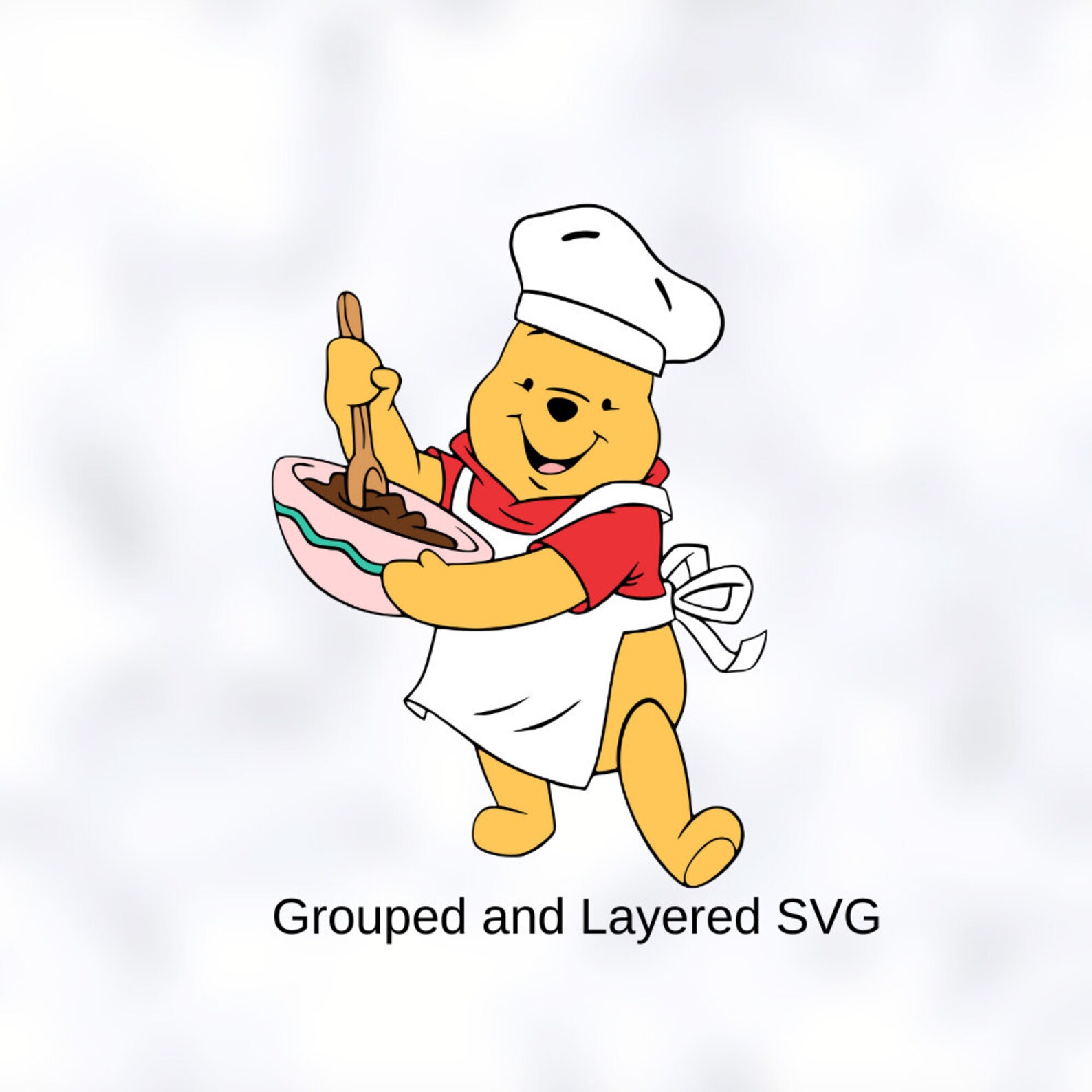 Winnie the Pooh SVG Grouped svg Layered SVG Cricut Cutting | Etsy