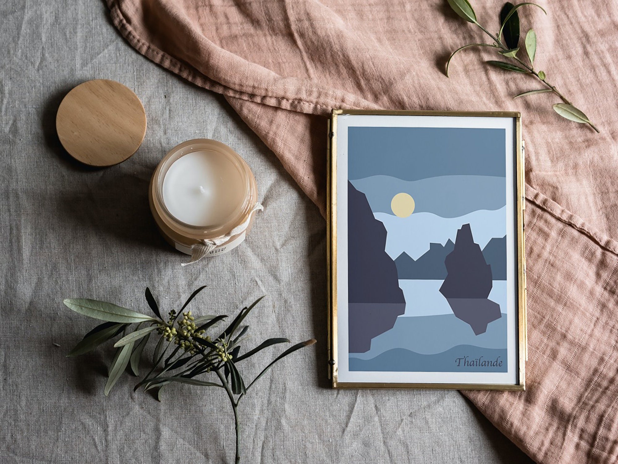 Affiche Voyage Thaïlande | Baie Phang Nga