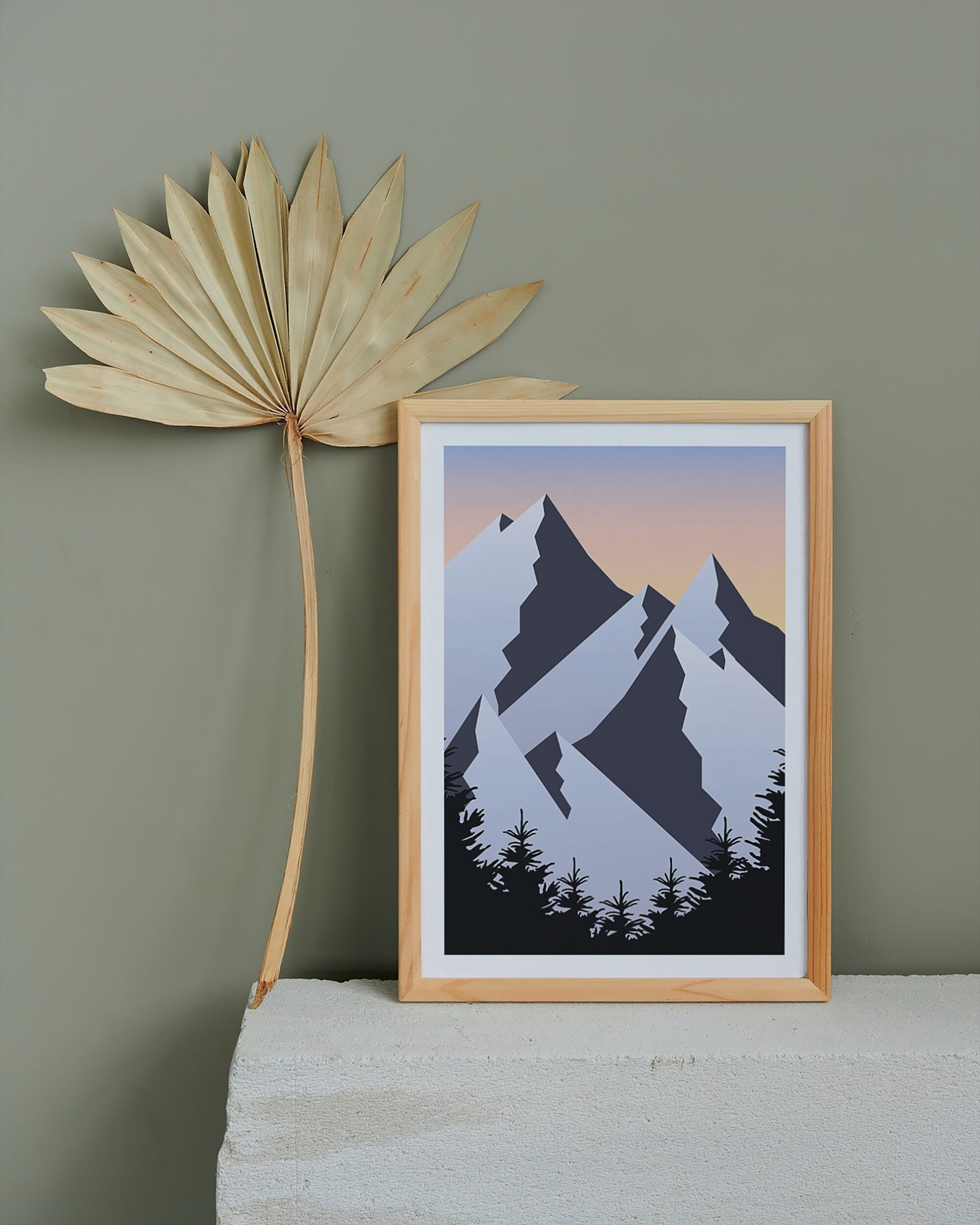 Affiche Voyage Paysage de Montagne