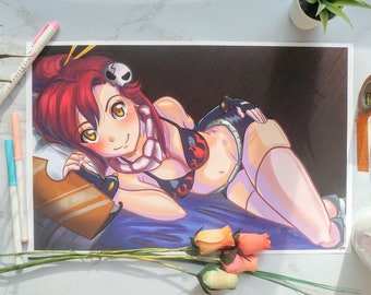 Yoko Littner Gurren Lagann Anime Pin-up Poster Print