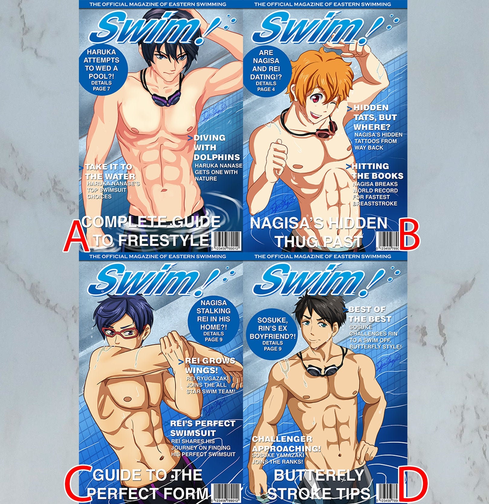 Free! - Iwatobi Swim Club 3'' Haruka Trading Figure Anime Manga NEW