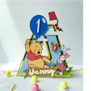 Winnie the Pooh 3D Letter | Winnie Pooh Custom Letters | Baby Shower Decor
